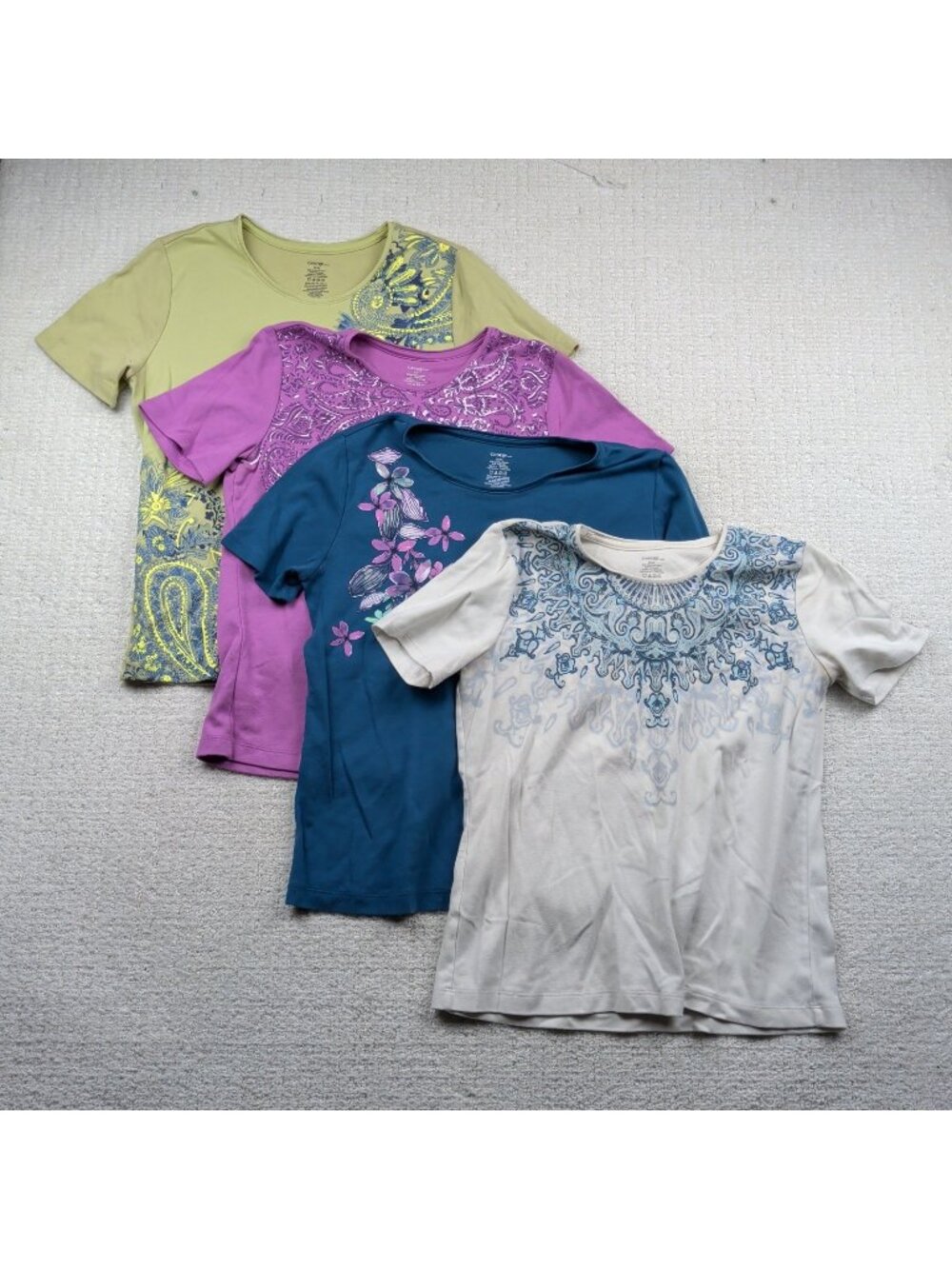 Lot x4 Y2K Boho Fairy Top Sz S/M Paisley Floral Grunge Festival Whimsigoth 2000'